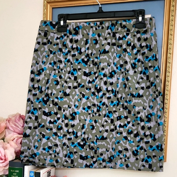 Camo Pencil Skirt Above The Knee Casual Stretch Casual Collegaite Beach Summer - Picture 1 of 7